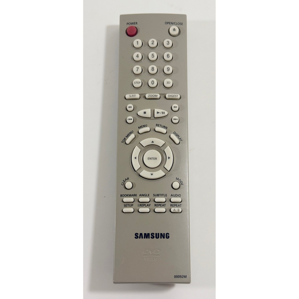 Samsung DVD Remote Control OS Silver 00092M Replacement OEM Video Player